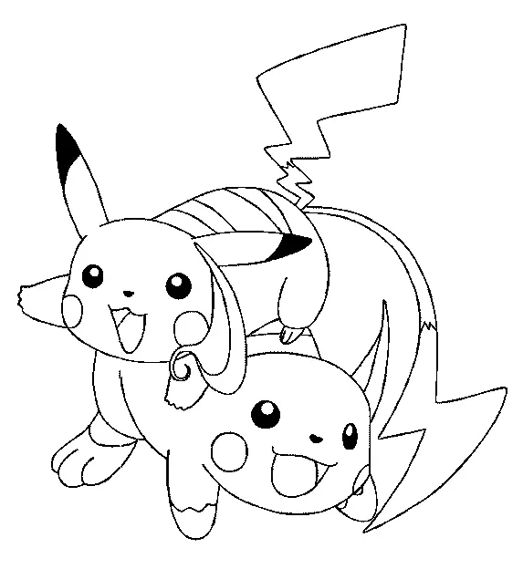 Desenhos de personagens Pokemon Para Colorir 21