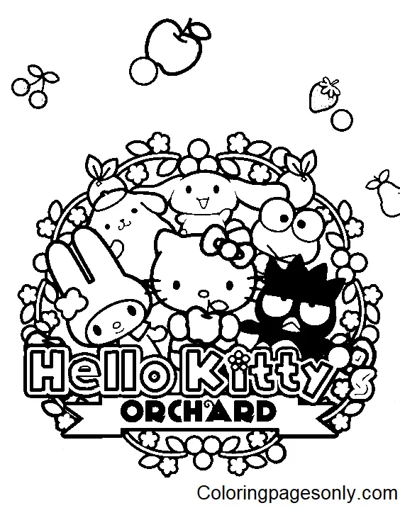 Desenhos de Personagens Sanrio Para Colorir 30