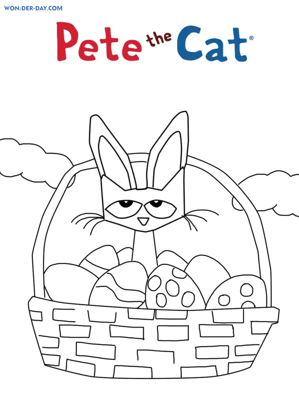 Desenhos de Pete o gato Para Colorir 10