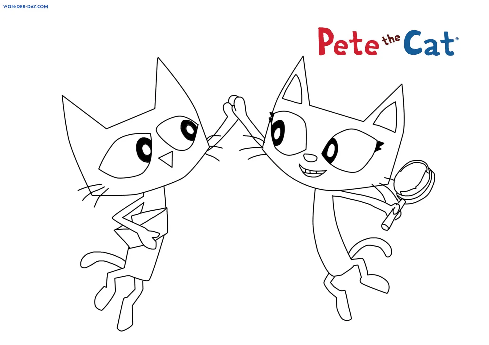 Desenhos de Pete o gato Para Colorir 12