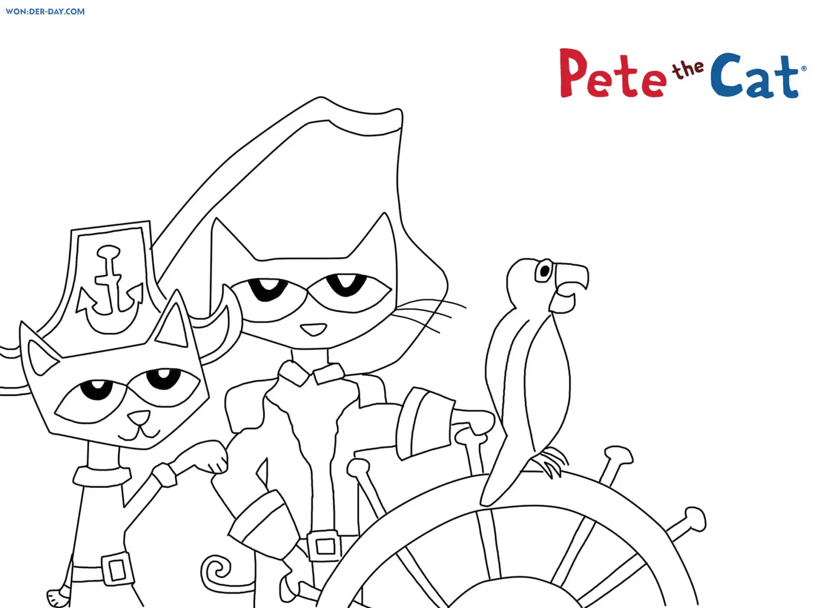 Desenhos de Pete o gato Para Colorir 22