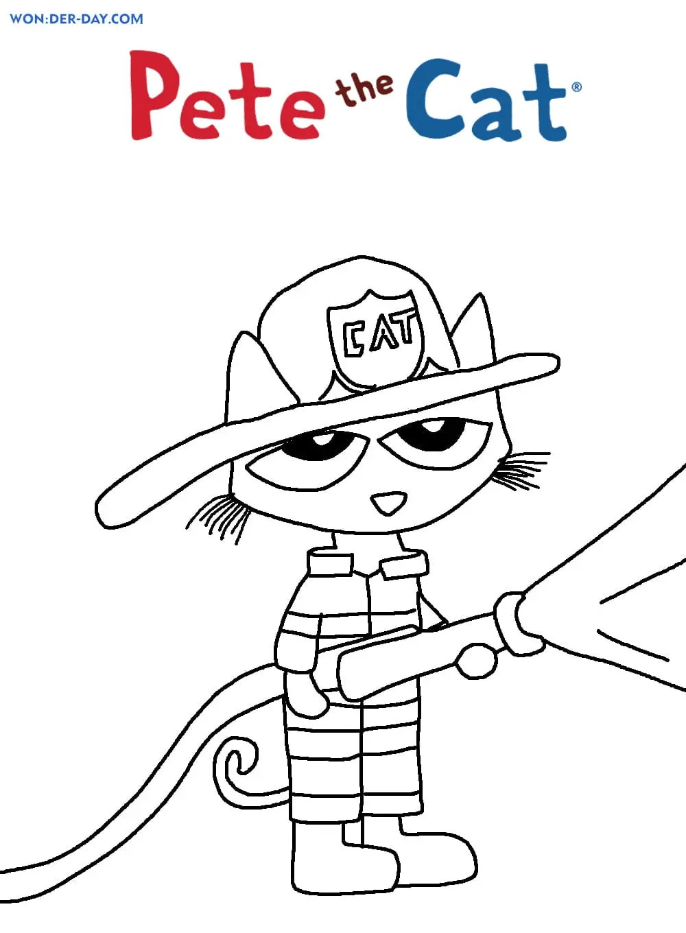 Desenhos de Pete o gato Para Colorir 5