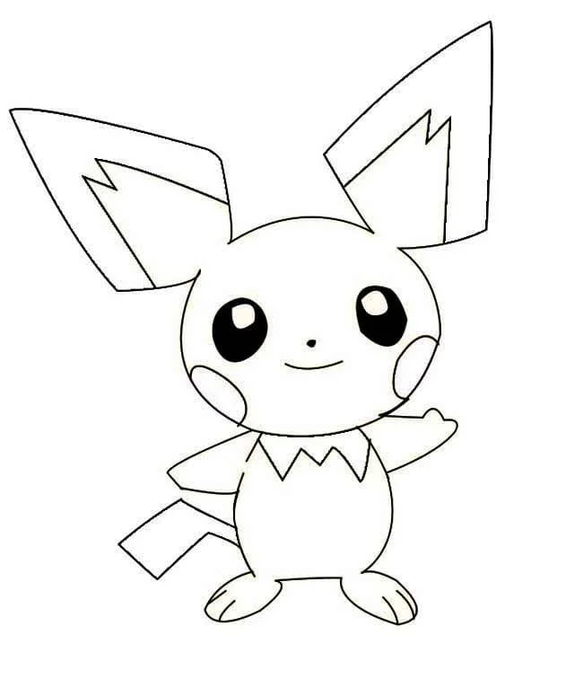 Desenhos de Pichu Para Colorir 10