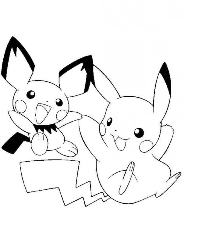 Desenhos de Pichu Para Colorir 15