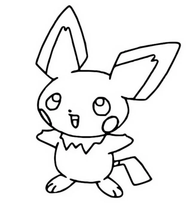 Desenhos de Pichu Para Colorir 16