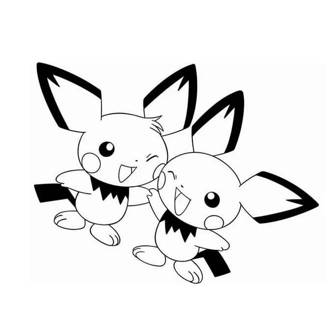 Desenhos de Pichu Para Colorir 19