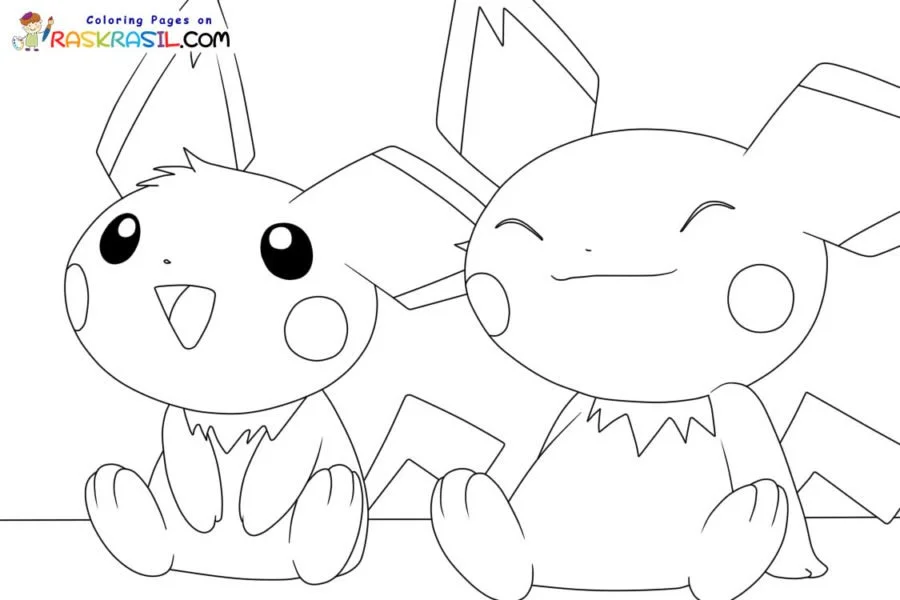 Desenhos de Pichu Para Colorir 22