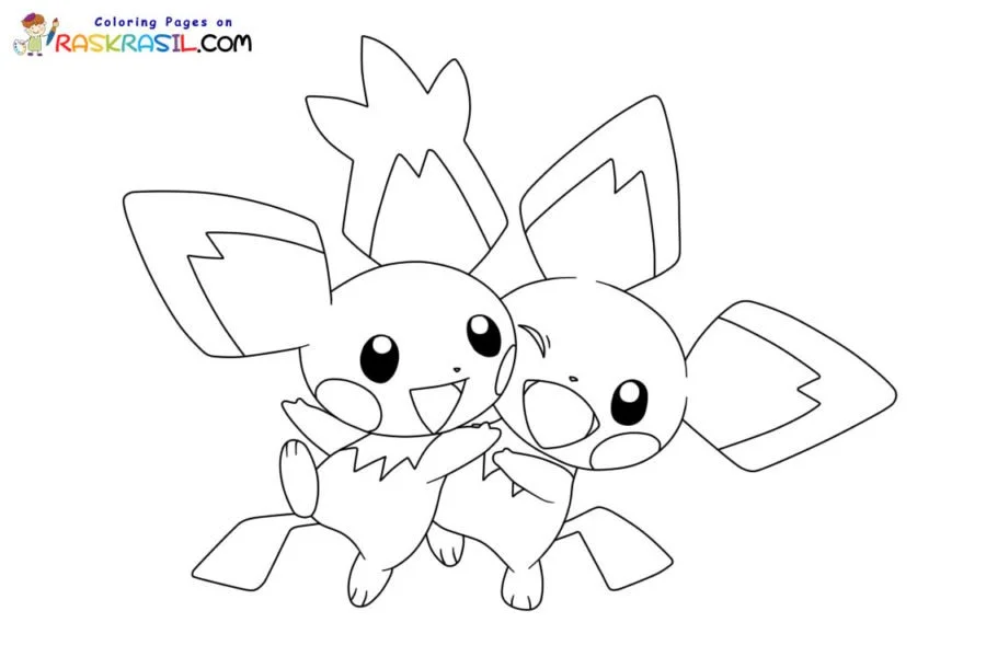 Desenhos de Pichu Para Colorir 25