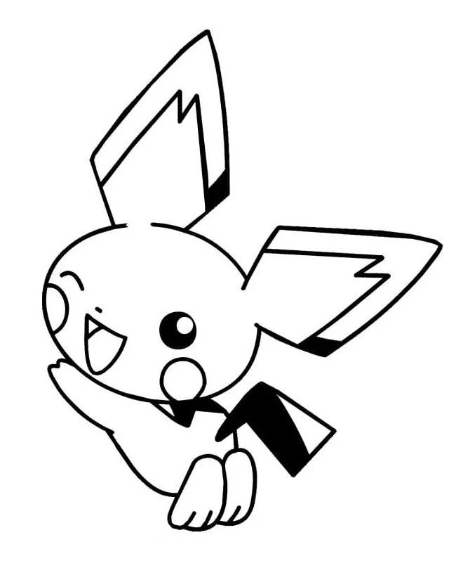 Desenhos de Pichu Para Colorir 27