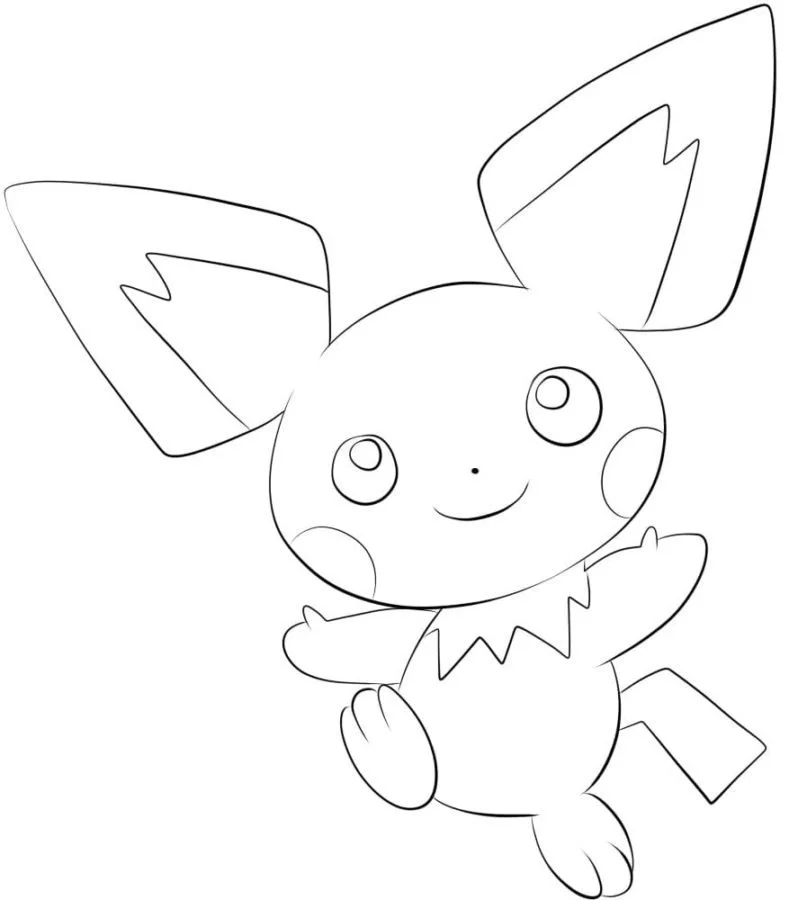 Desenhos de Pichu Para Colorir 28