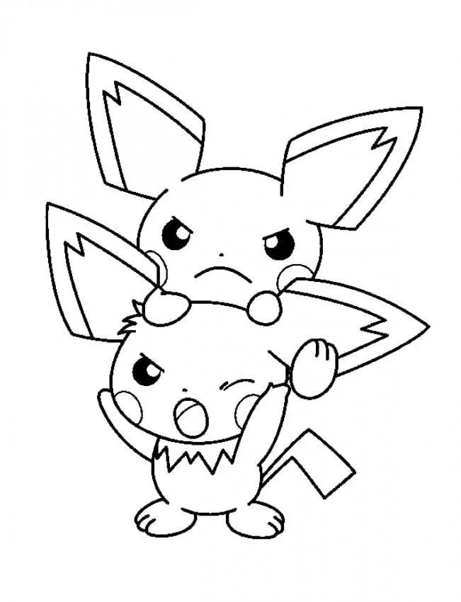 Desenhos de Pichu Para Colorir 29