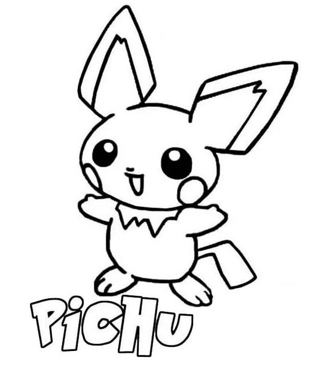 Desenhos de Pichu Para Colorir 30