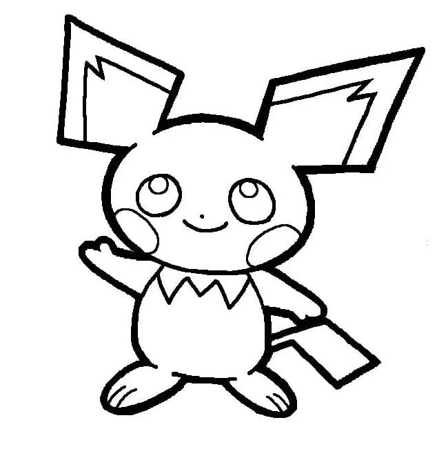 Desenhos de Pichu Para Colorir 31