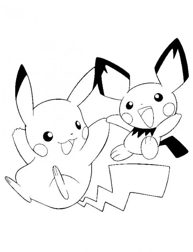 Desenhos de Pichu Para Colorir 32