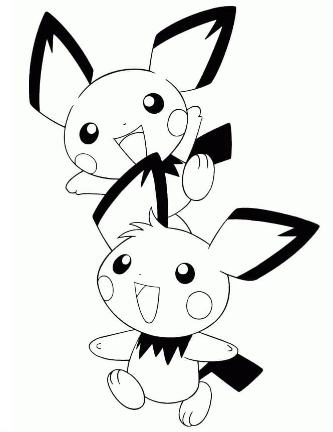 Desenhos de Pichu Para Colorir 33