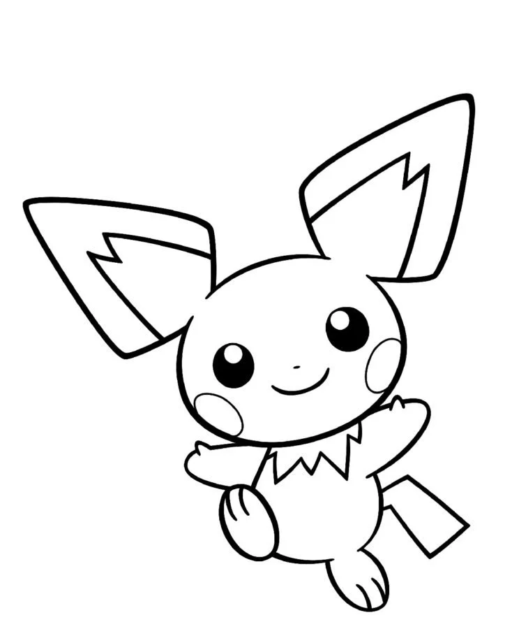 Desenhos de Pichu Para Colorir 37