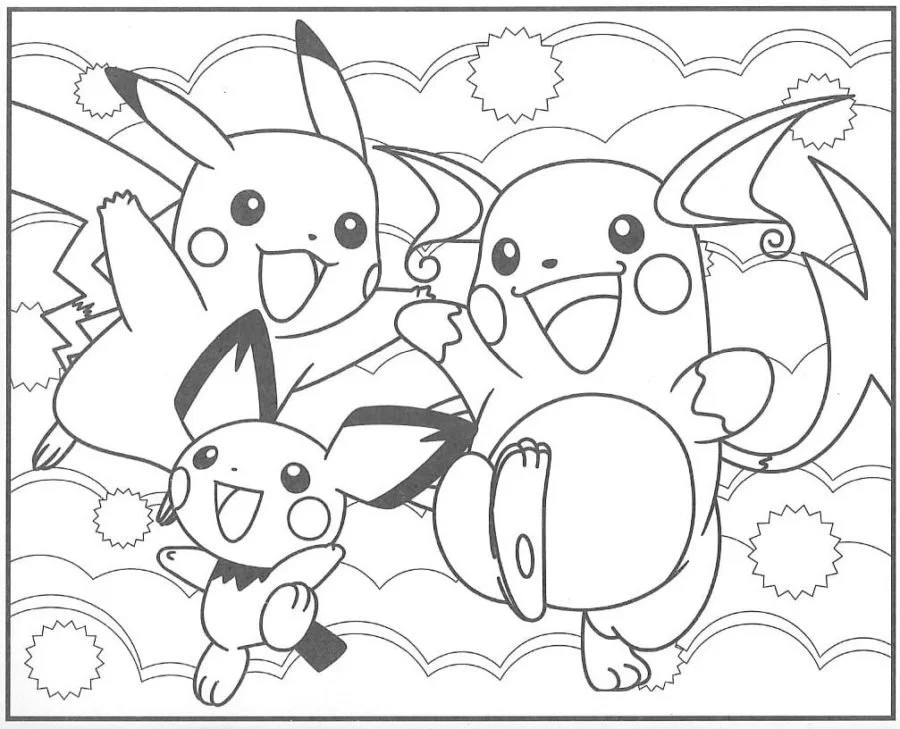 Desenhos de Pichu Para Colorir 38