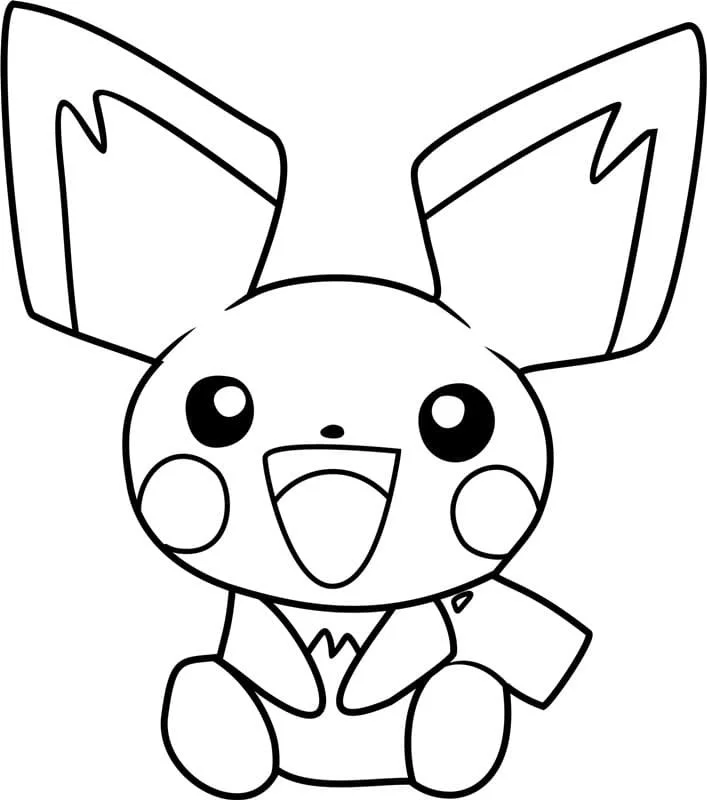 Desenhos de Pichu Para Colorir 40