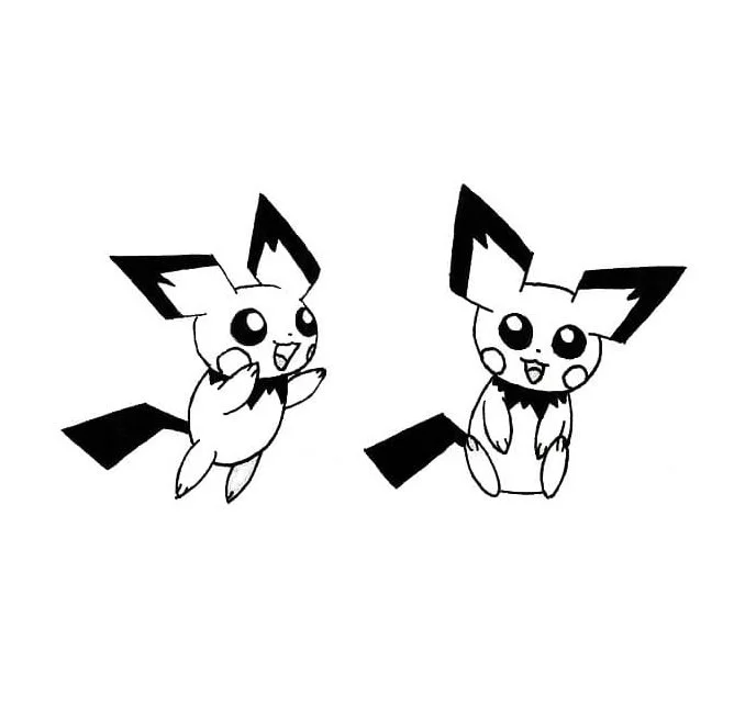 Desenhos de Pichu Para Colorir 7