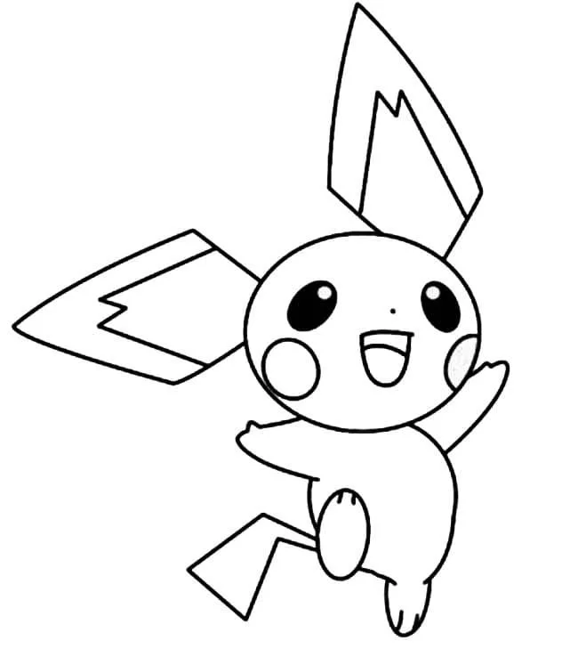 Desenhos de Pichu Para Colorir 9