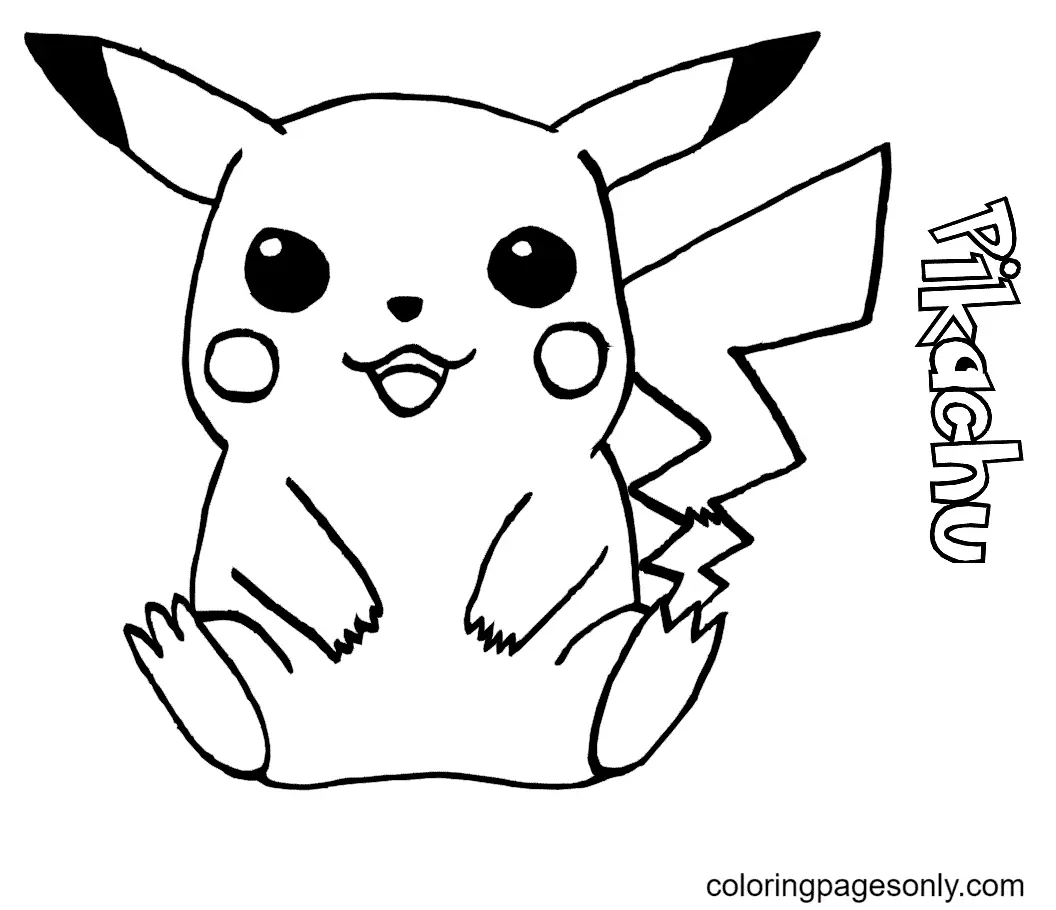 Desenhos de Pikachu Para Colorir 1