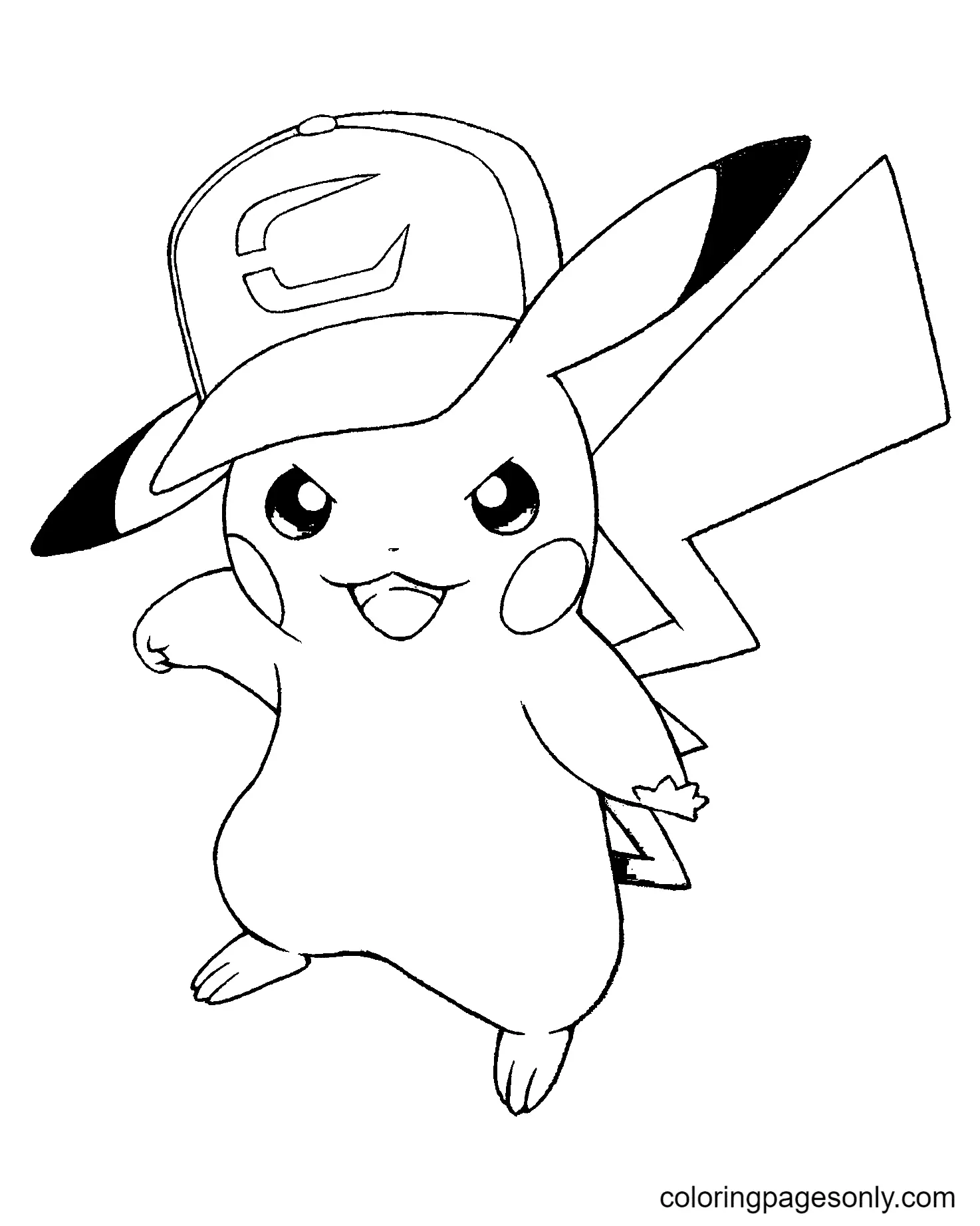 Desenhos de Pikachu Para Colorir 10