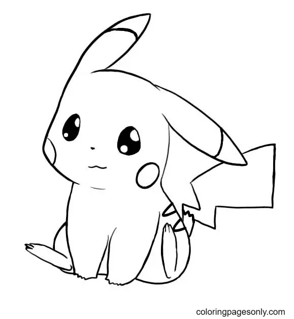 Desenhos de Pikachu Para Colorir 11