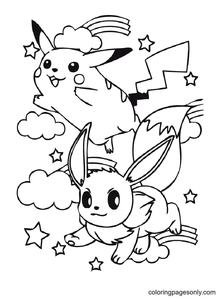 Desenhos de Pikachu Para Colorir 13