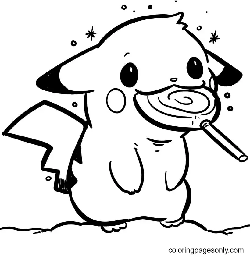 Desenhos de Pikachu Para Colorir 14