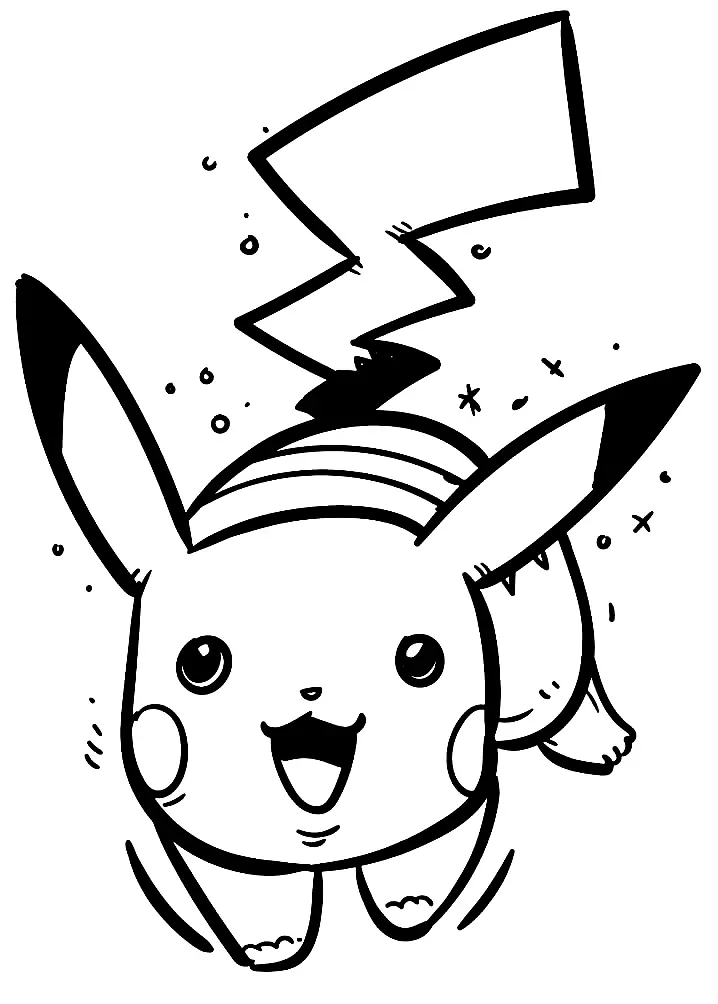 Desenhos de Pikachu Para Colorir