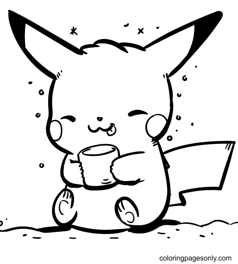 Desenhos de Pikachu Para Colorir 15