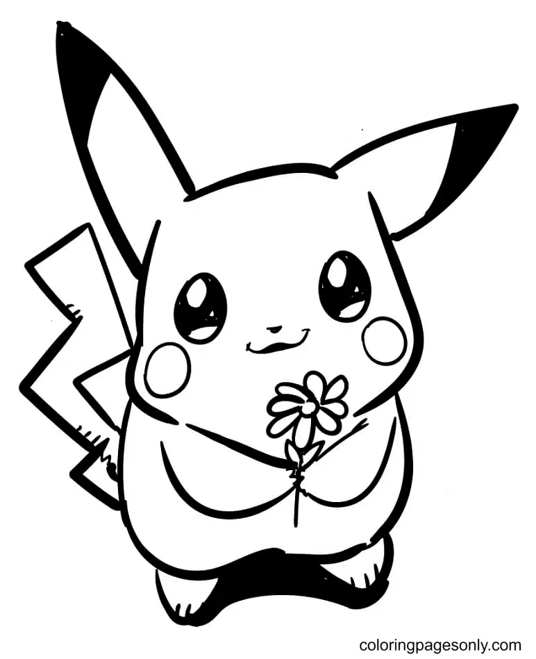 Desenhos de Pikachu Para Colorir 18