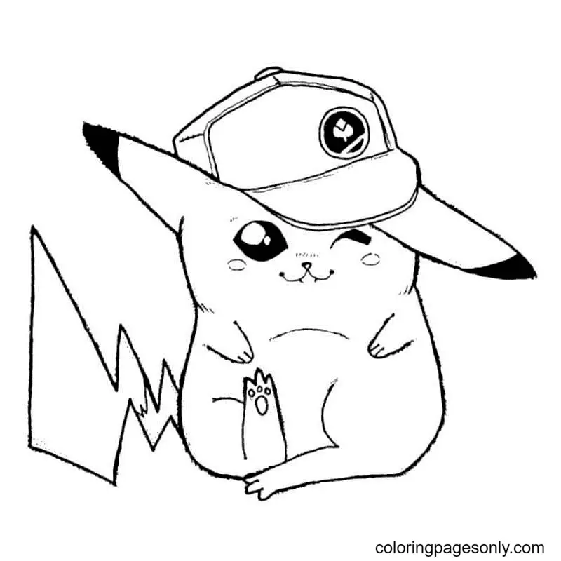 Desenhos de Pikachu Para Colorir 20