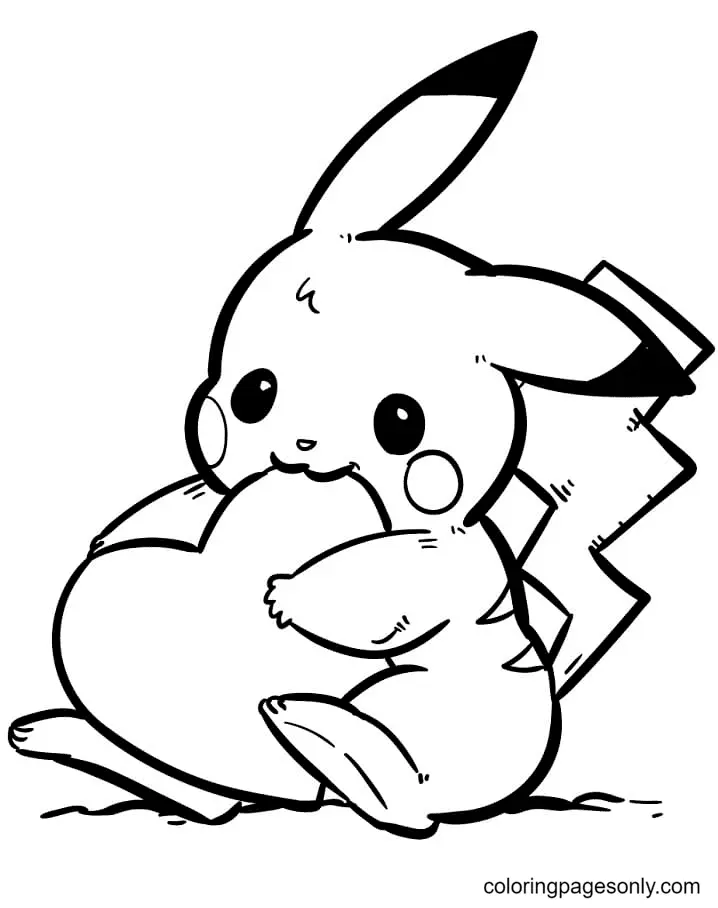 Desenhos de Pikachu Para Colorir 21