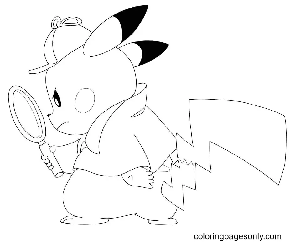 Desenhos de Pikachu Para Colorir 24