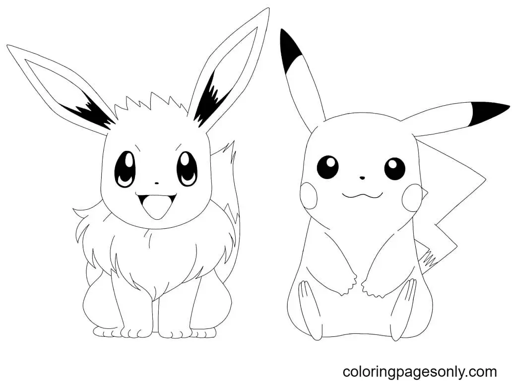 Desenhos de Pikachu Para Colorir 26