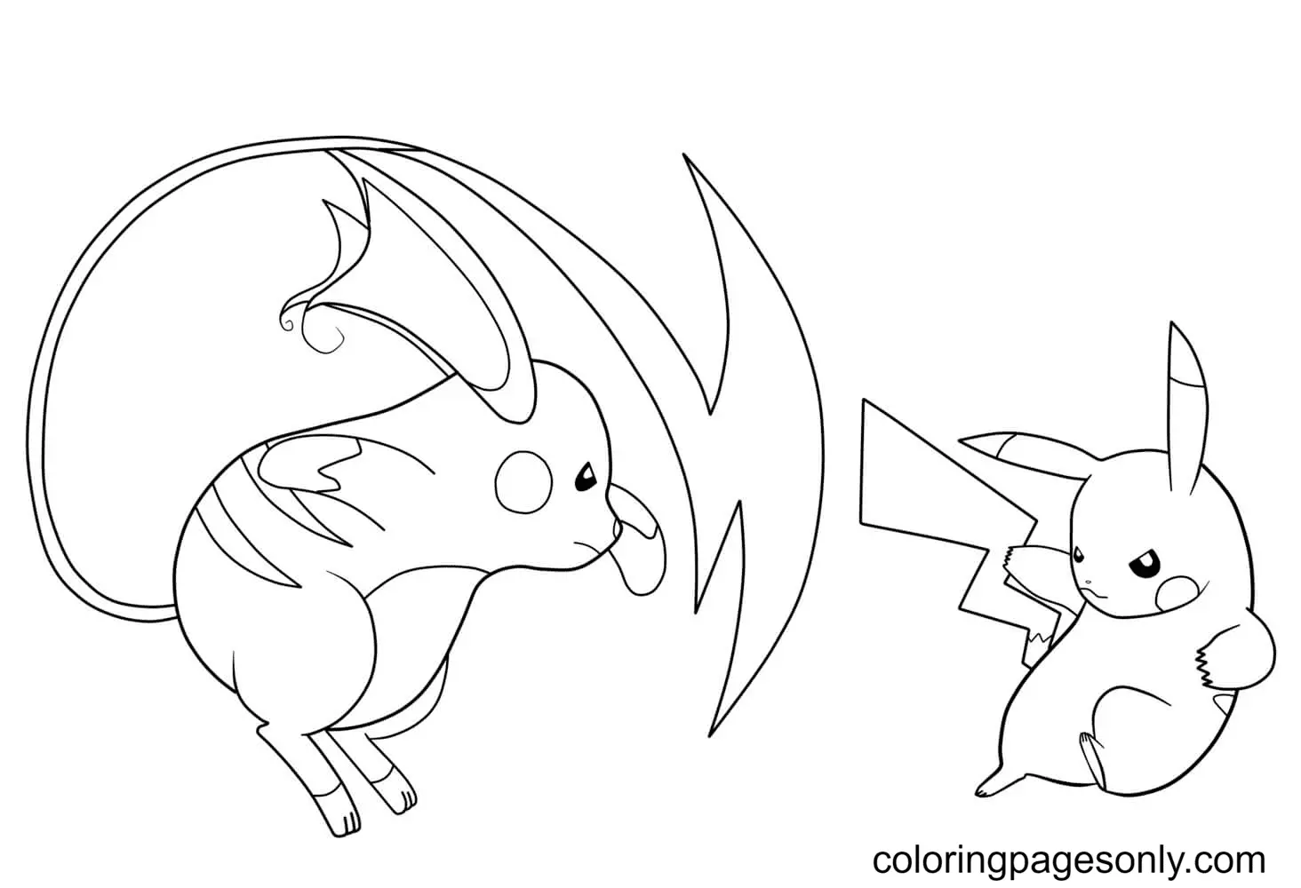 Desenhos de Pikachu Para Colorir 29