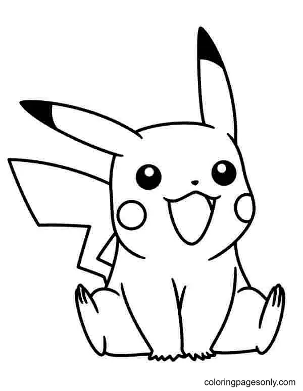 Desenhos de Pikachu Para Colorir 3