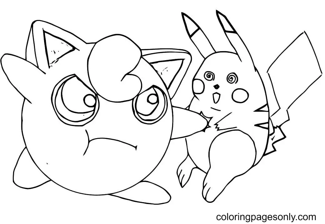 Desenhos de Pikachu Para Colorir 32