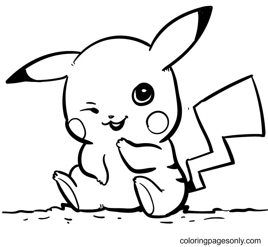 Desenhos de Pikachu Para Colorir 36