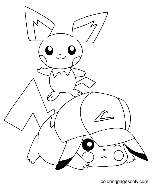 Desenhos de Pikachu Para Colorir 37