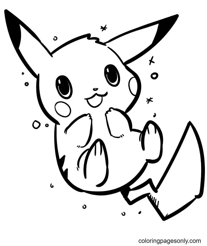 Desenhos de Pikachu Para Colorir 4