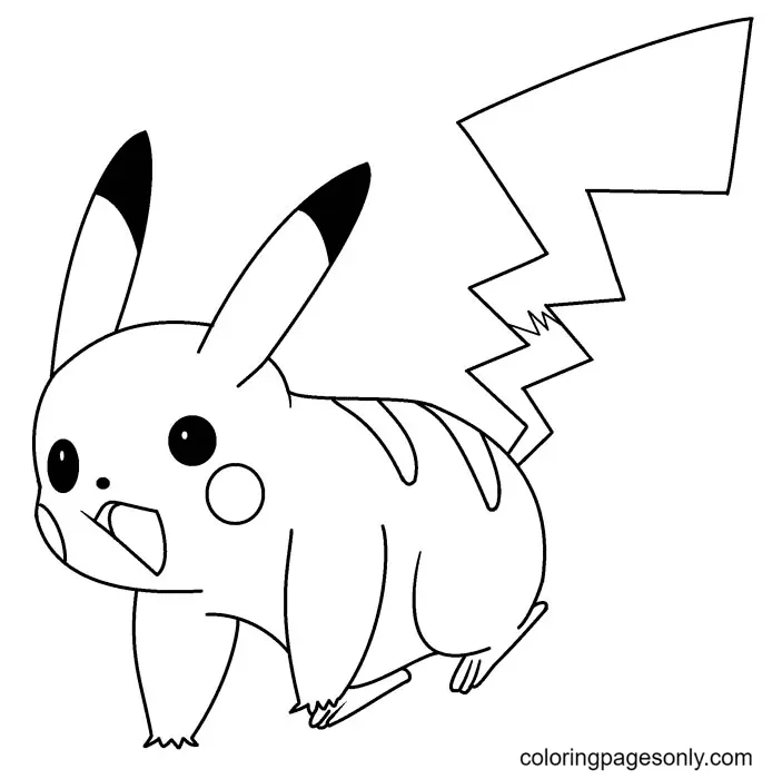 Desenhos de Pikachu Para Colorir 40