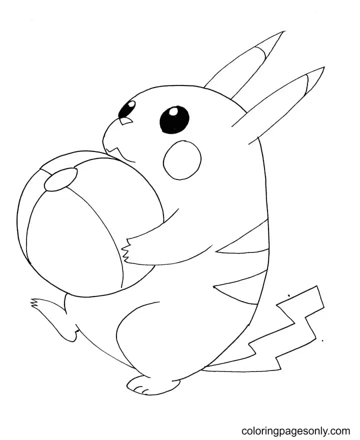 Desenhos de Pikachu Para Colorir 41