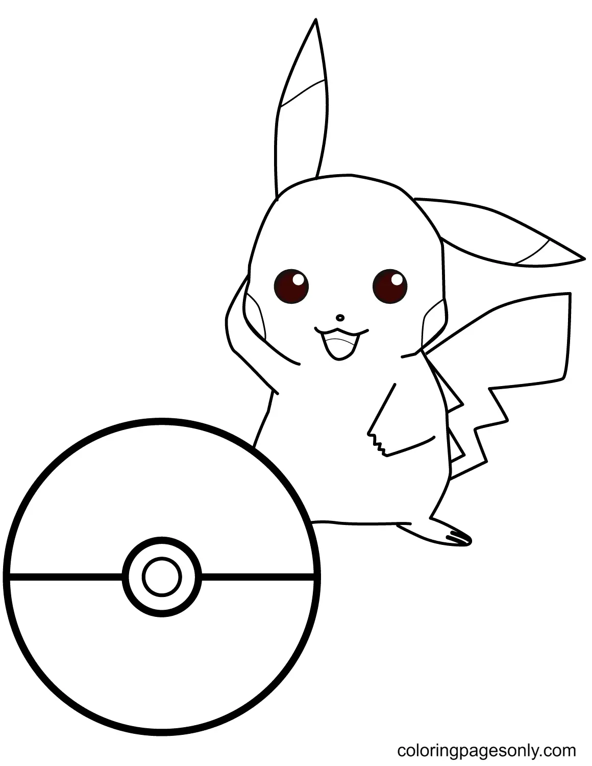 Desenhos de Pikachu Para Colorir 43