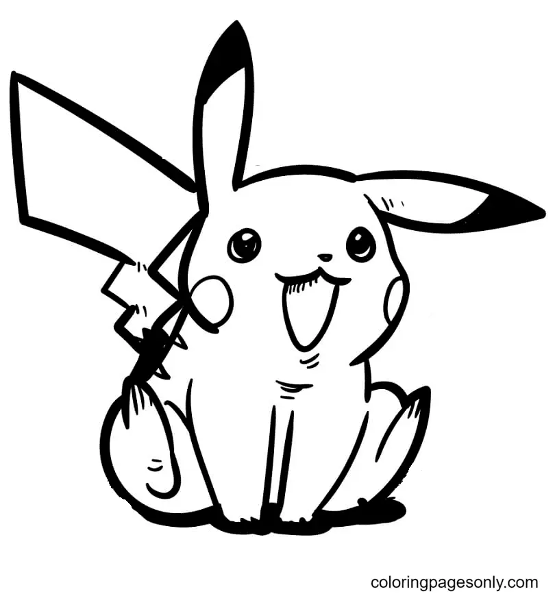 Desenhos de Pikachu Para Colorir 44