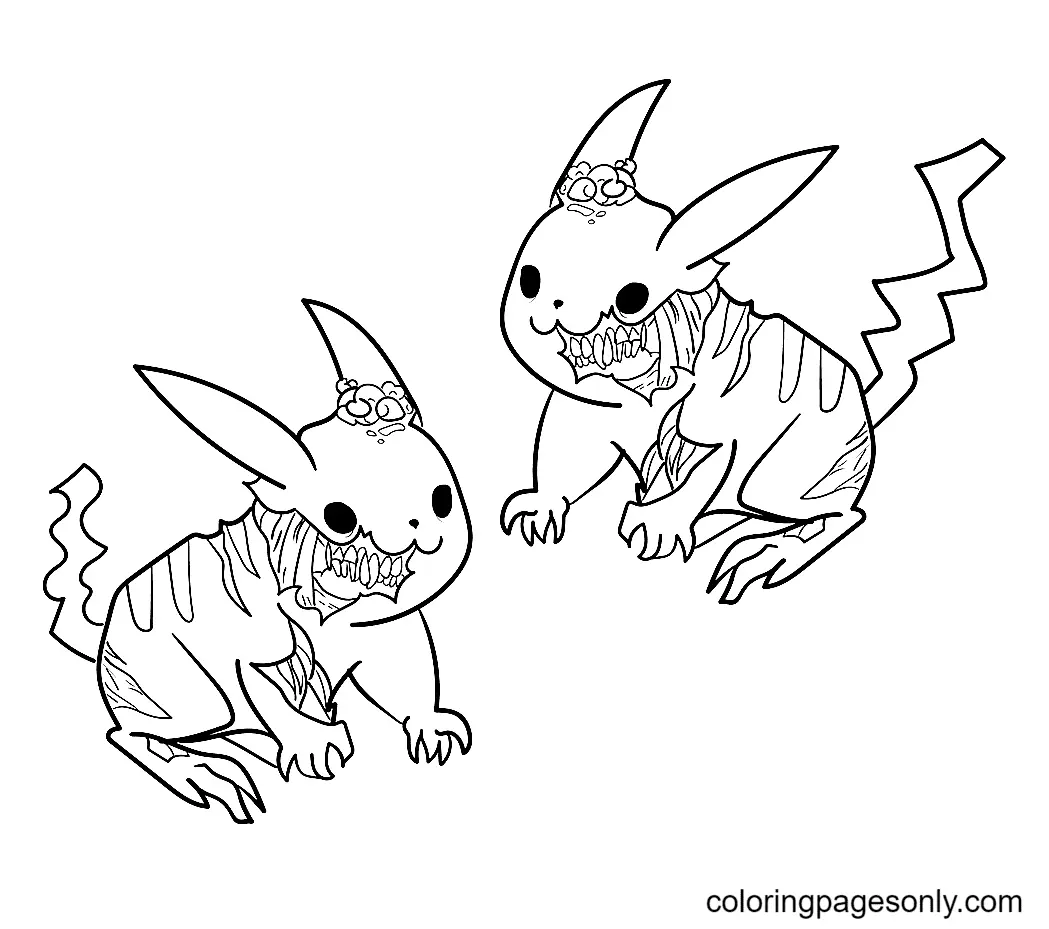 Desenhos de Pikachu Para Colorir 45