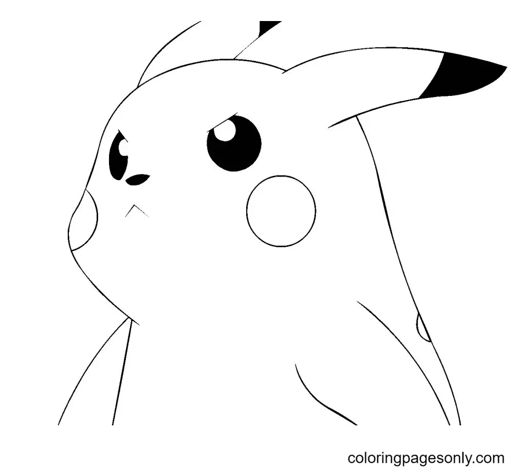 Desenhos de Pikachu Para Colorir 46