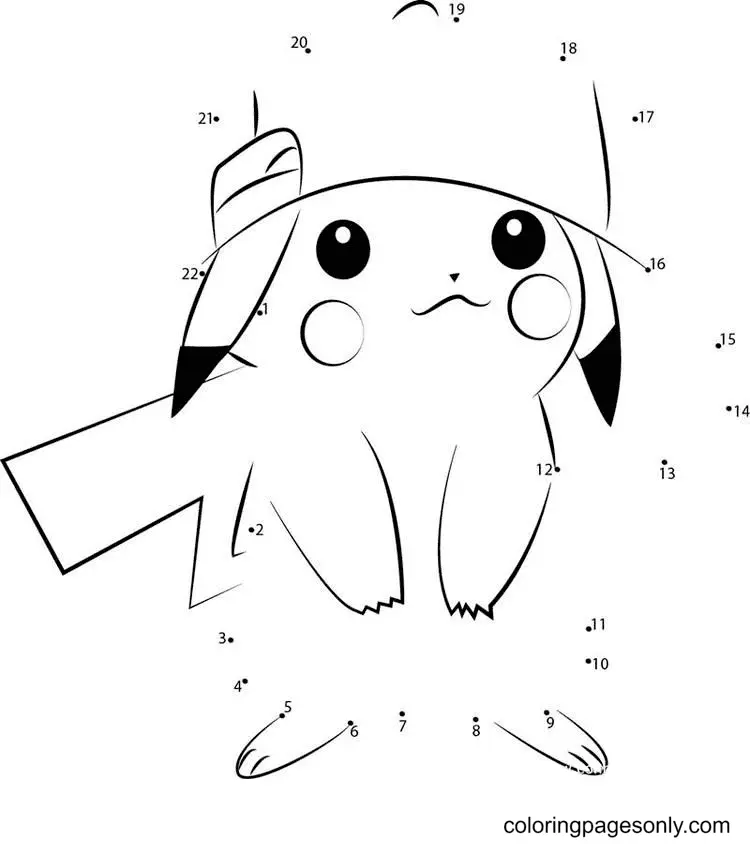 Desenhos de Pikachu Para Colorir 48