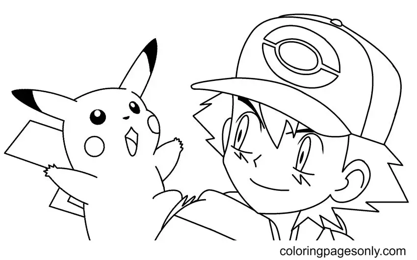 Desenhos de Pikachu Para Colorir 8